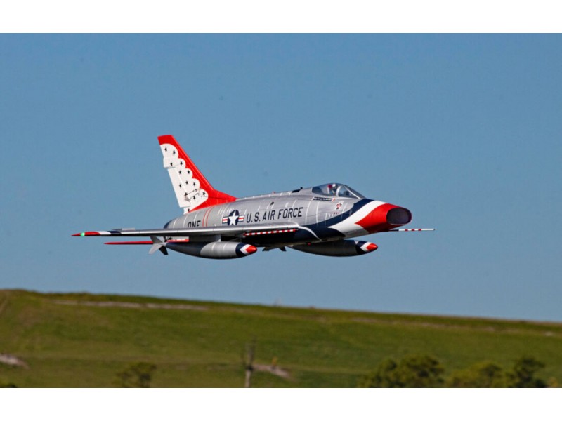 Flex - F-100D SUPER SABRE 90MM EDF SUPER PNP - Silver
